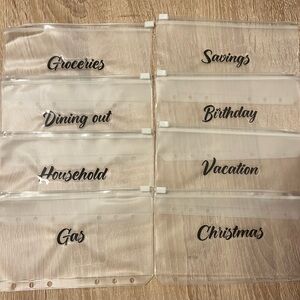 8 Pieces A6 Binder Pockets